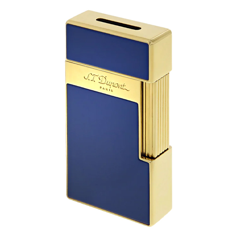 S.T. DUPONT BIGGY BLUE LACQUER/GOLD