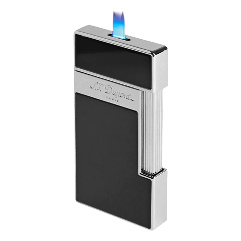 S.T. DUPONT SLIMMY BLACK LACQUER/CHROME