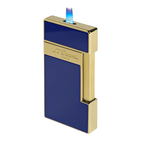 S.T. DUPONT SLIMMY BLUE LACQUER/GOLD