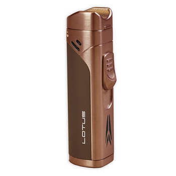 LOTUS MONARCH QUAD FLAME LIGHTER BROWN COPPER