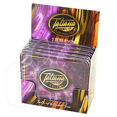 TATIANA PETITE GROOVY BLUE TINS