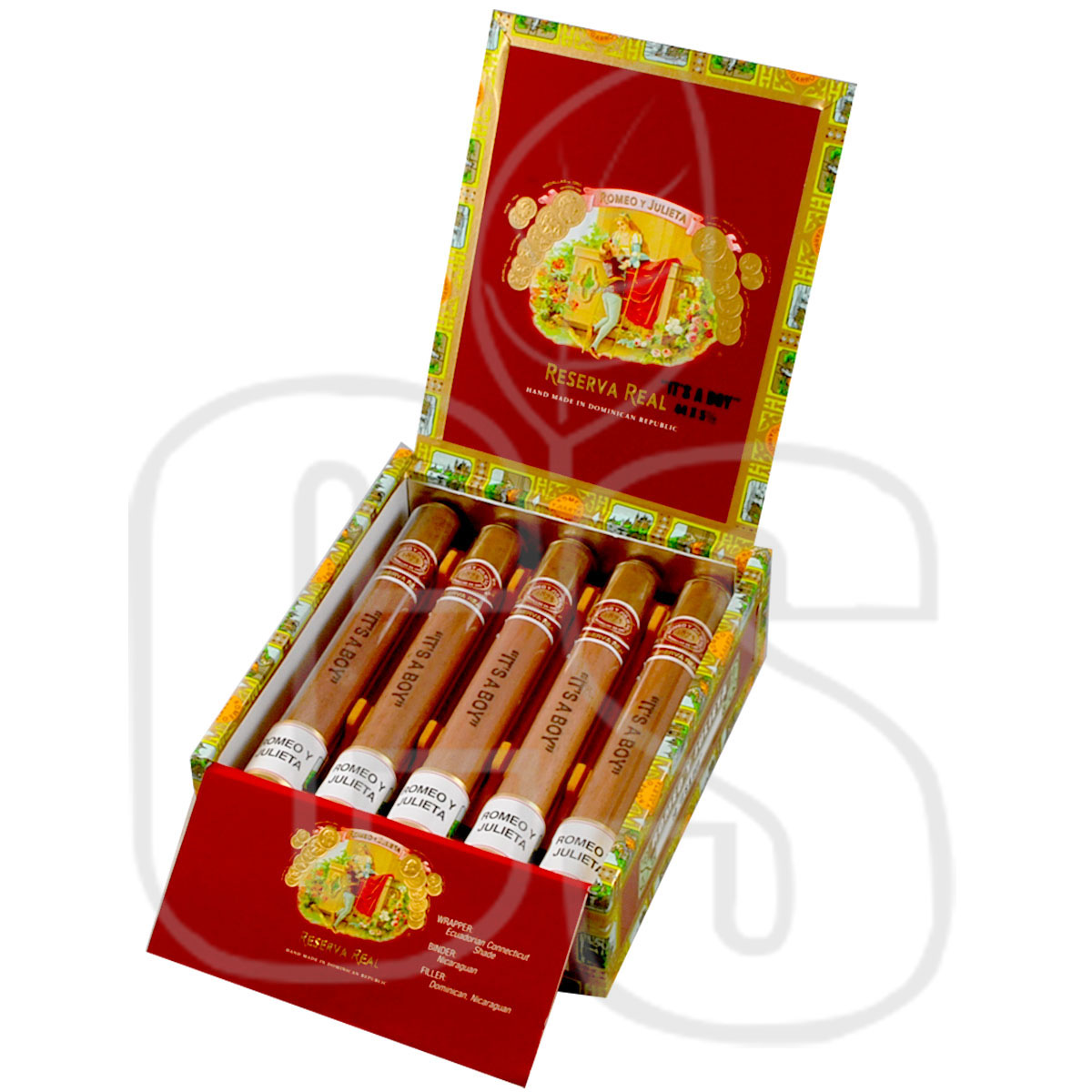ROMEO Y JULIETA RESERVA REAL ITS A BOY – GLASS TUBOS